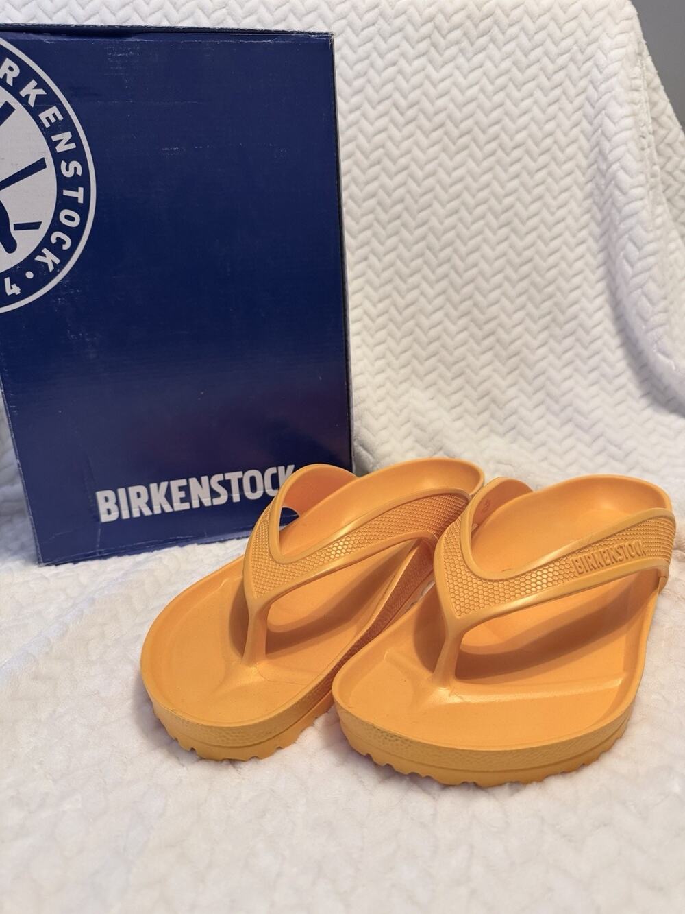 Birkenstock Honolulu Eva Zinnia Men’s Size EU 45 US 12 Orange NIB Regular Fit
